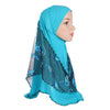 Load image into Gallery viewer, Embroidery Net Pull On Islamic Scarf