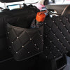 Crystal Rhinestone PU Leather Car Storage Bag