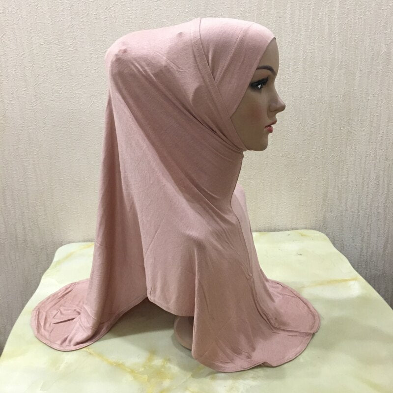 plain modal two pieces pray Hijab