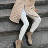 Load image into Gallery viewer, Beige Ribbed Knit Leggings