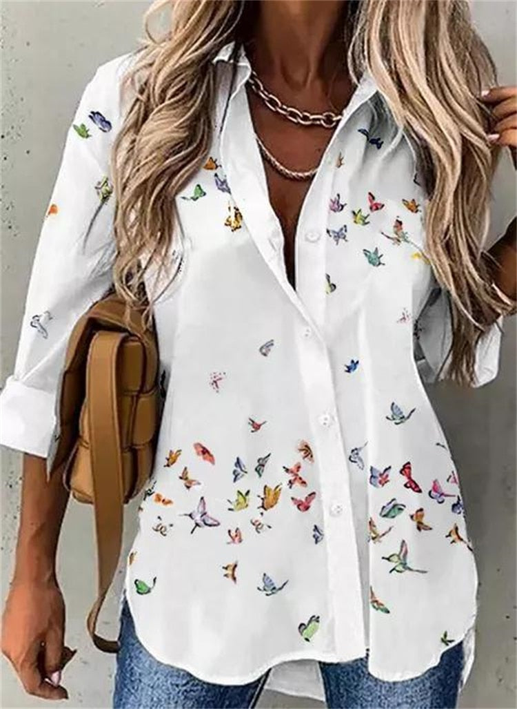 Fashion long-sleeved woman's shirt