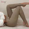 Load image into Gallery viewer, Beige Ribbed Knit Leggings