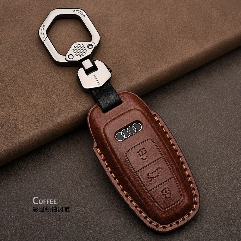 Leather Car Key Case