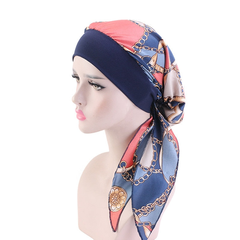 Women Printed Beanie Turban