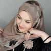 Islamic Chiffon Black Hijab