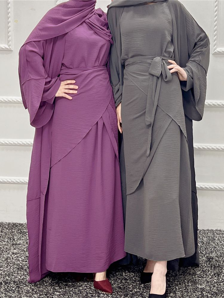 3 Piece Abaya Dubai Muslim Sets