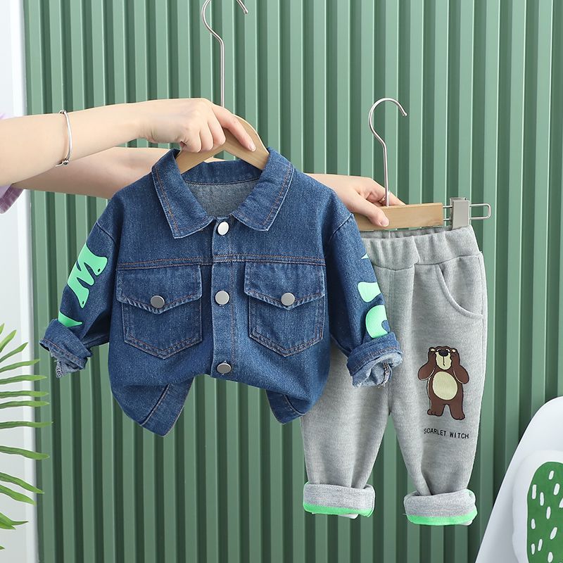 New Baby Hoody +jeans Clothing Set
