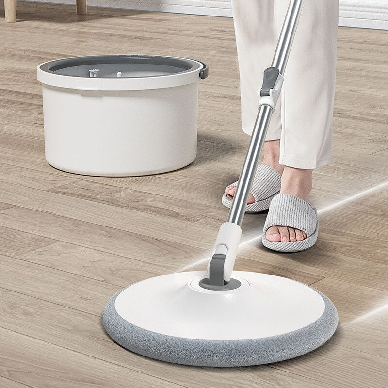 Floor Rotating Mop with Round Bucket Cleaning Tools