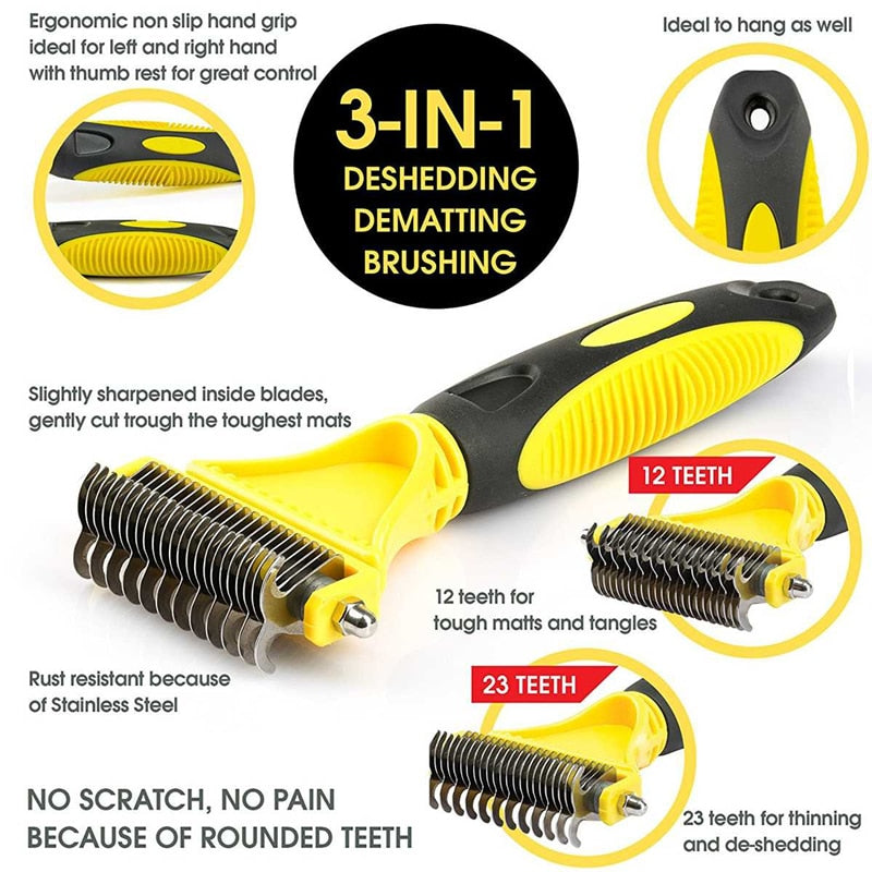 Pets Stainless Steel Grooming Brush