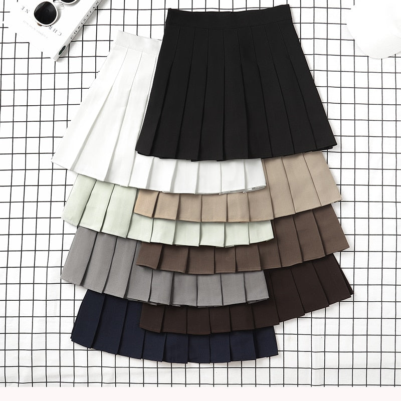 Mini Pleated Skirt For School Girl