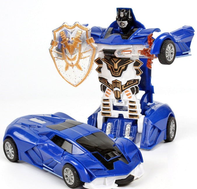 One-key Deformation Car Toys