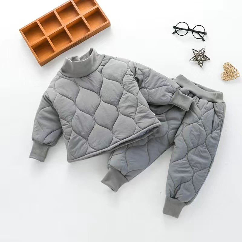 Boys Warm Coat +pant Sets