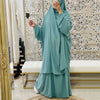 Load image into Gallery viewer, 2 piece set Muslim Women Hijab Dress