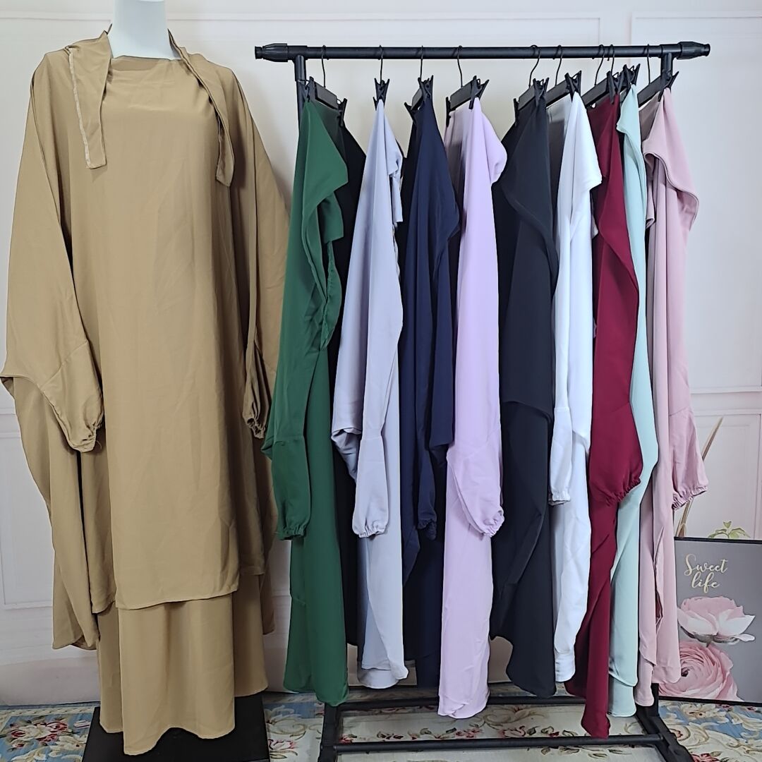 2 piece set Muslim Women Hijab Dress