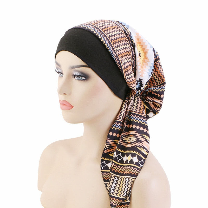 Women Printed Beanie Turban