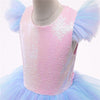 Laden Sie das Bild in den Galerie-Viewer, Girls Rainbow Unicorn Princess Dress