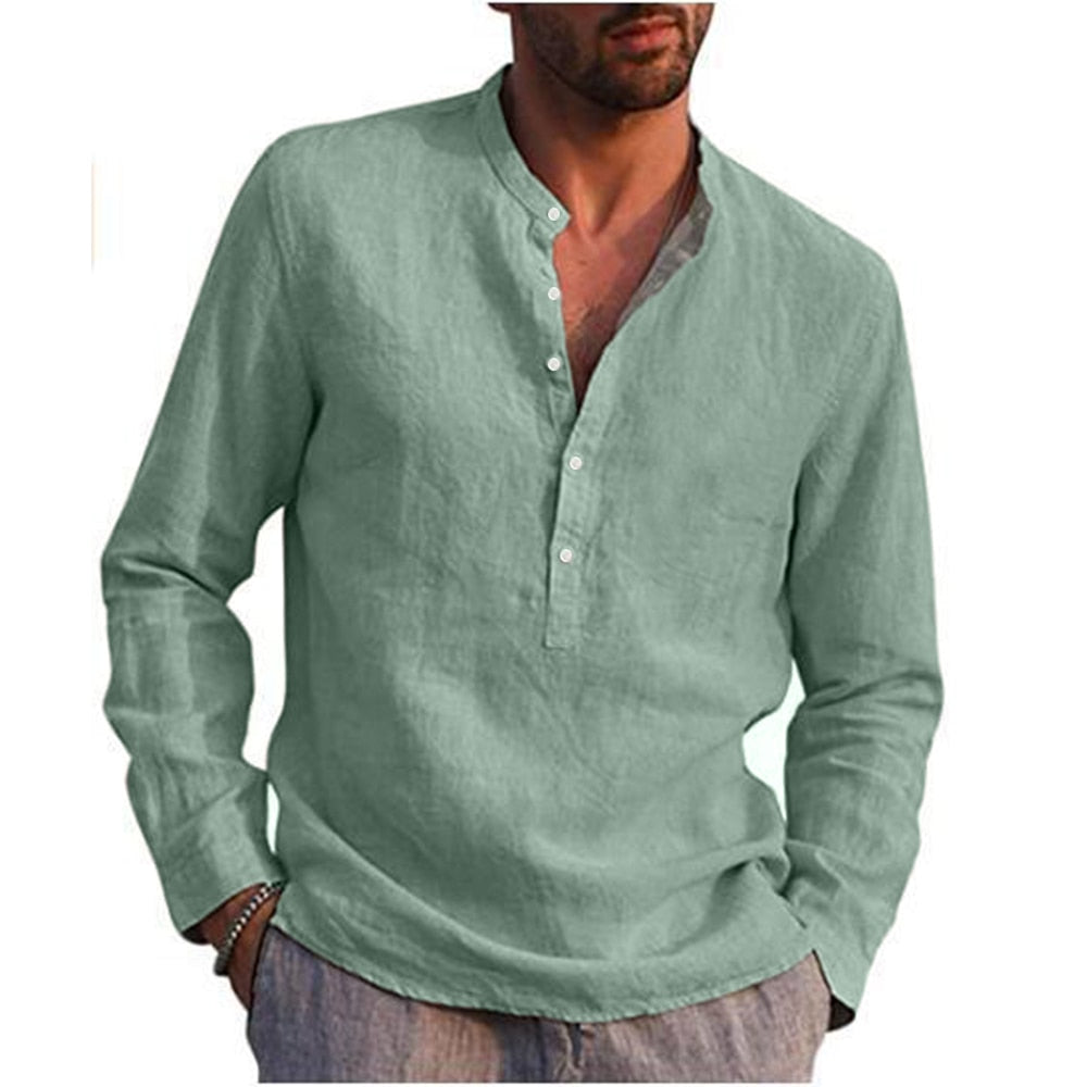 Casual Solid Color Lapel Shirt