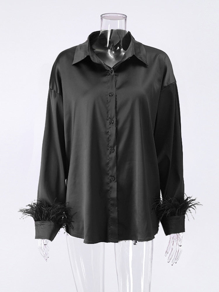 Feathers Solid Ladies Tops