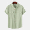 Double Pocket Cotton Linen Shirt