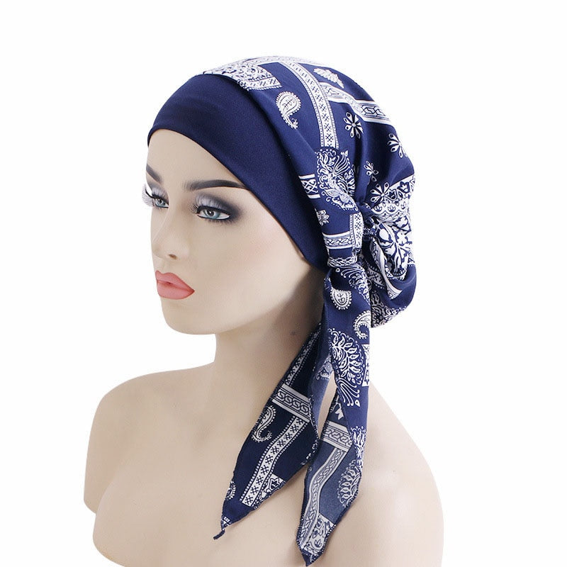 Women Printed Beanie Turban