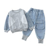 Laden Sie das Bild in den Galerie-Viewer, New Baby Hoody +jeans Clothing Set