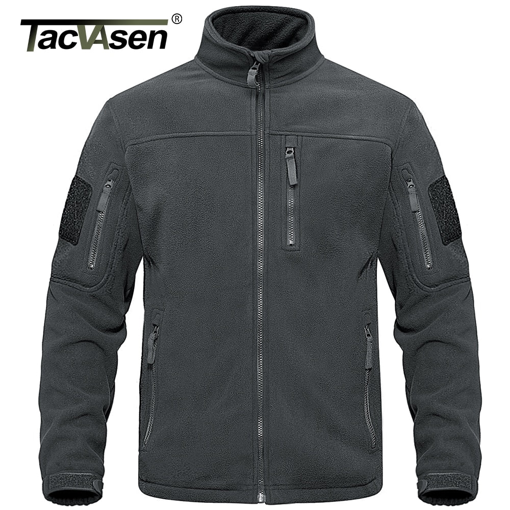 Full Zip Up Tactical Army Fleece Jacket