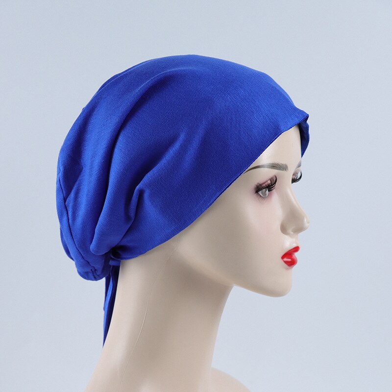 Double Layer Soft Satin Hijab Cap