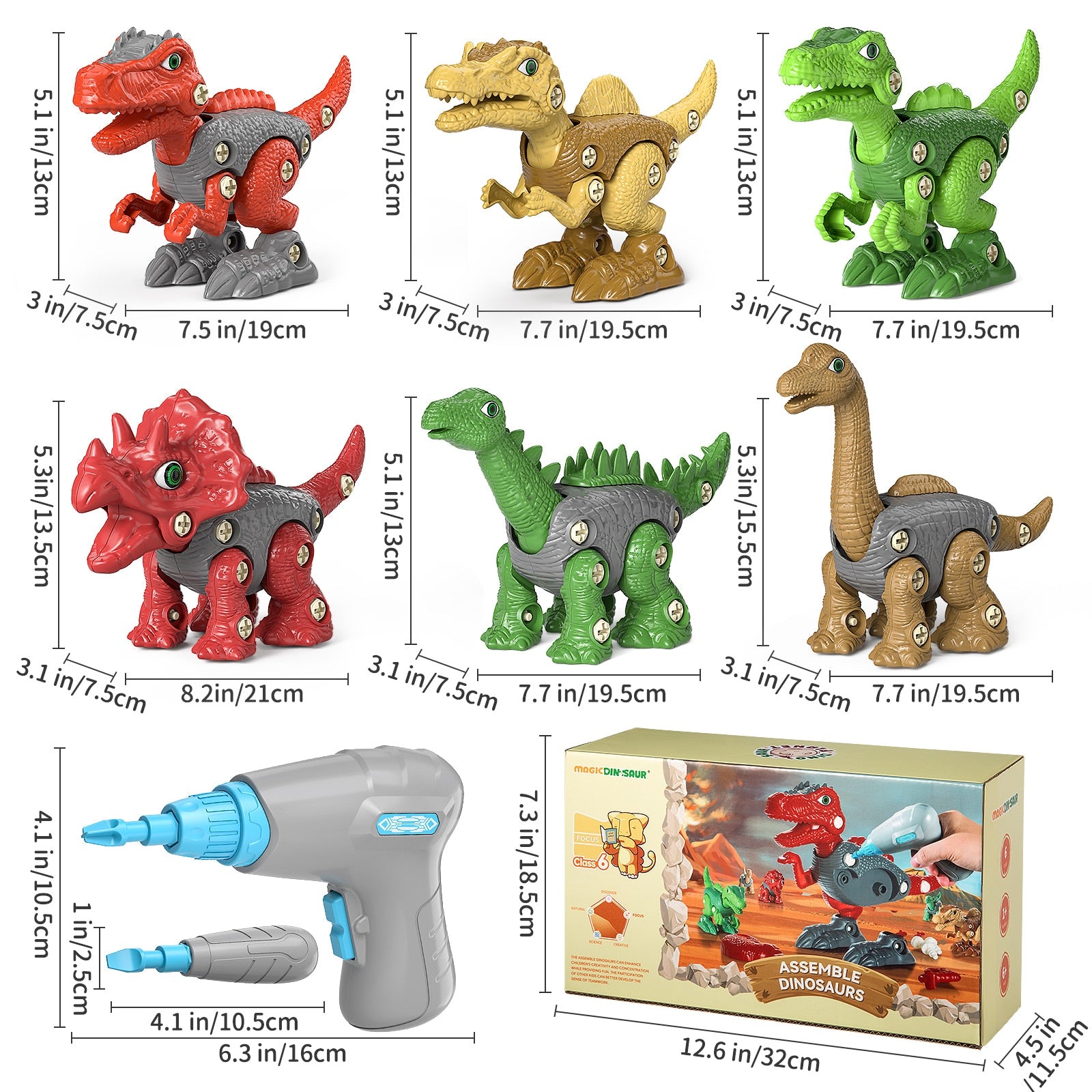 Assembled Dinosaur Building Toy