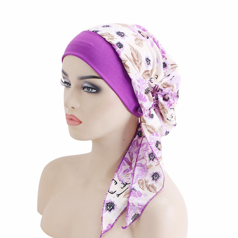 Women Printed Beanie Turban