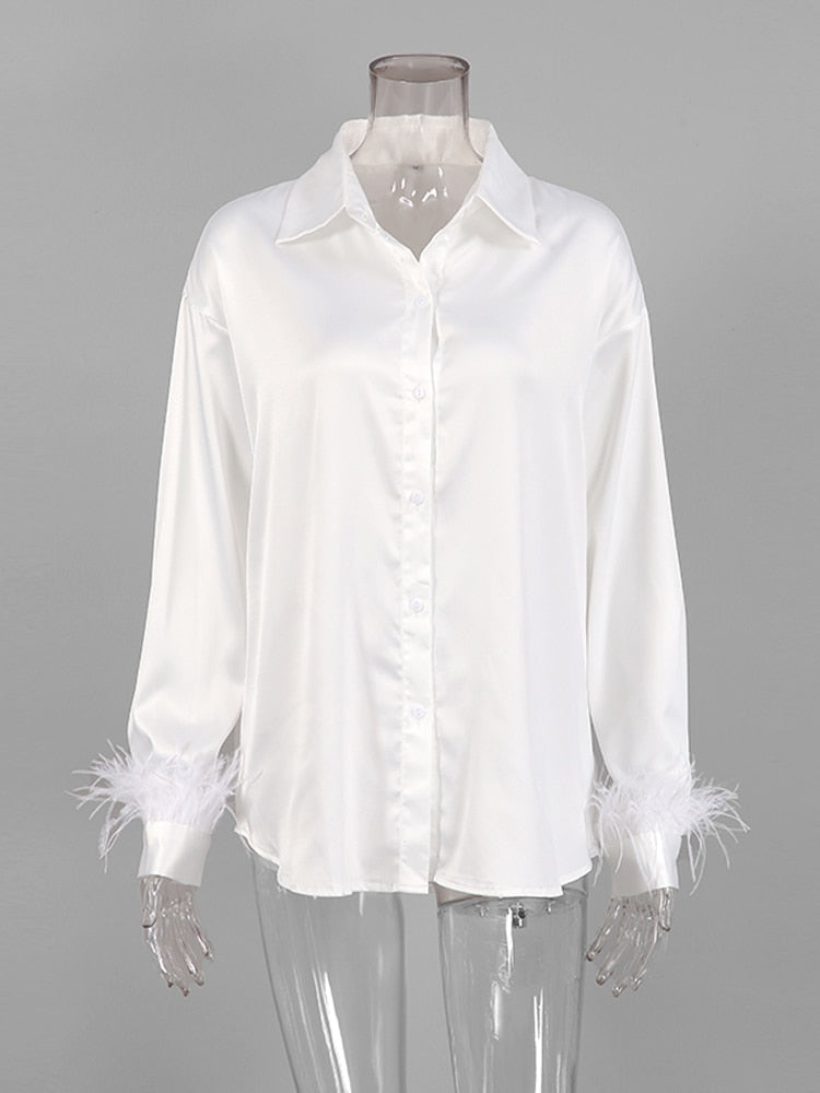 Feathers Solid Ladies Tops