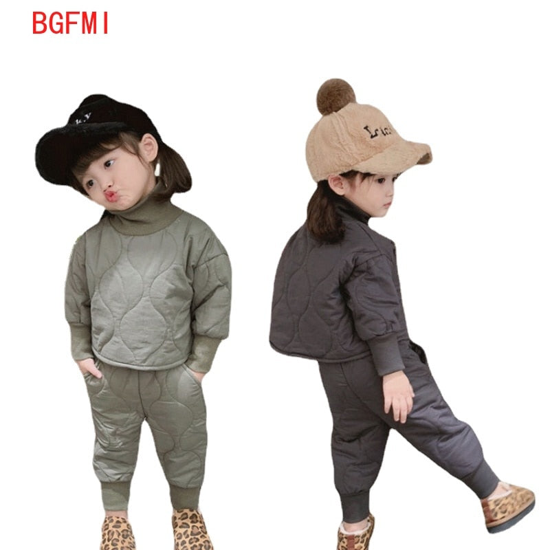 Boys Warm Coat +pant Sets