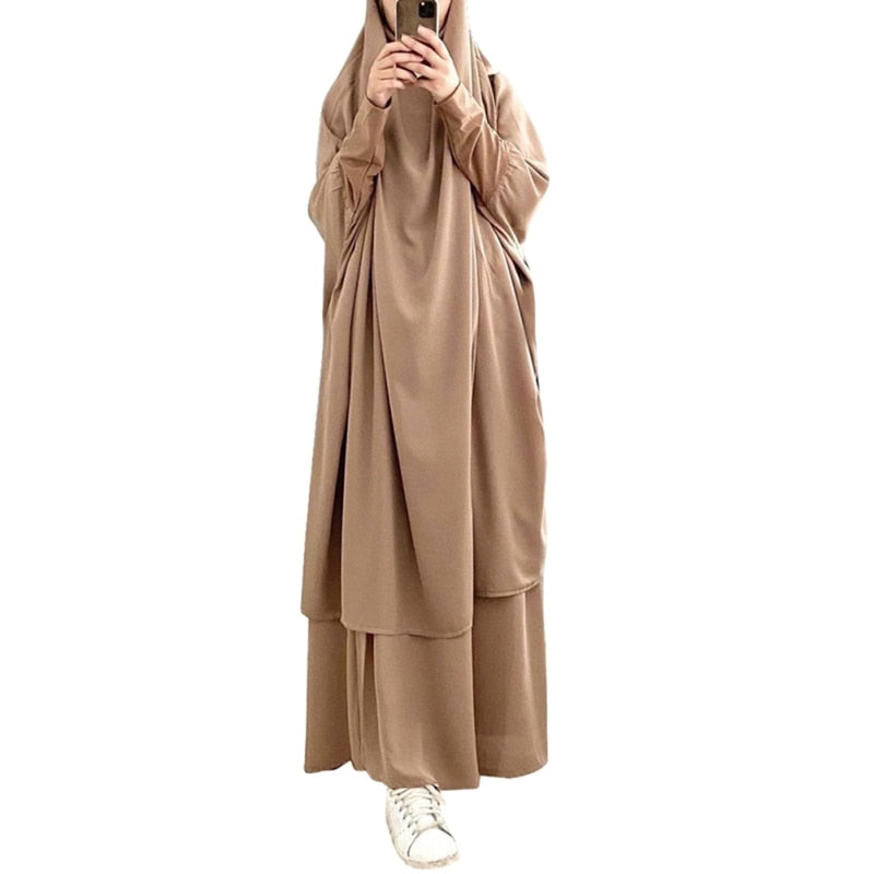 Women Hooded Muslim Hijab Dress