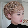 Breathable Lace Beading Turban Hat