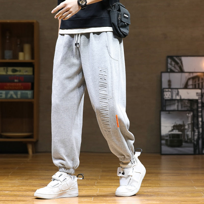 Men Casual Cotton Loose Trousers
