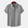 Double Pocket Cotton Linen Shirt