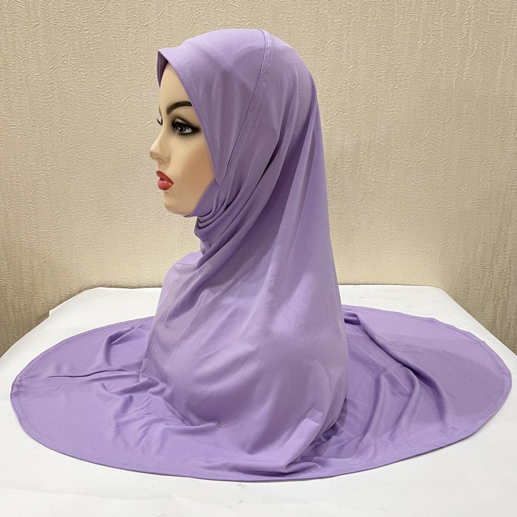Plain Large Size Muslim Hijab